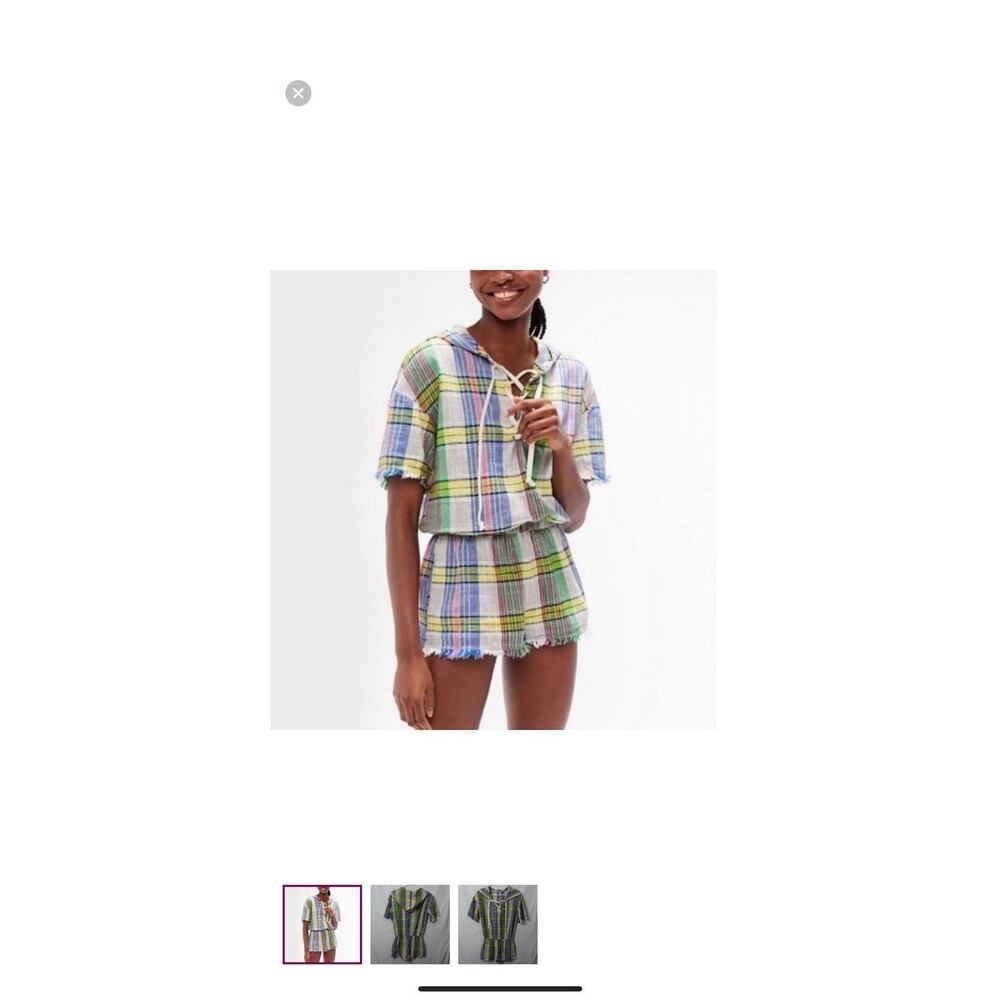 Urban Outfitters Romper Womens Size Small Multicolor Plaid